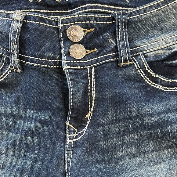 Wallflower Blue Skinny Jeans with Stretch - Picture 3 of 9